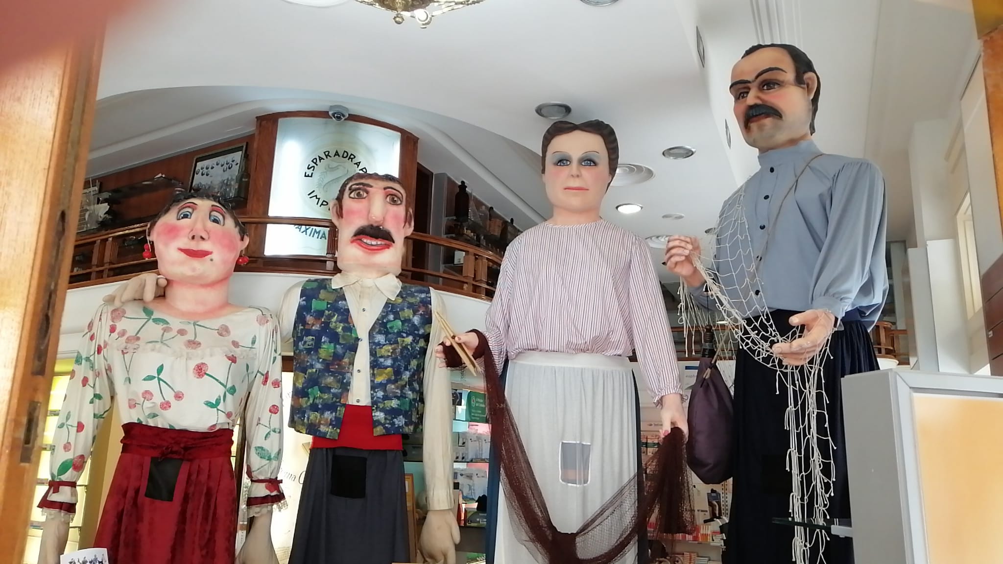 Quatre de les figures de la Mostra, a la Creu Blanca