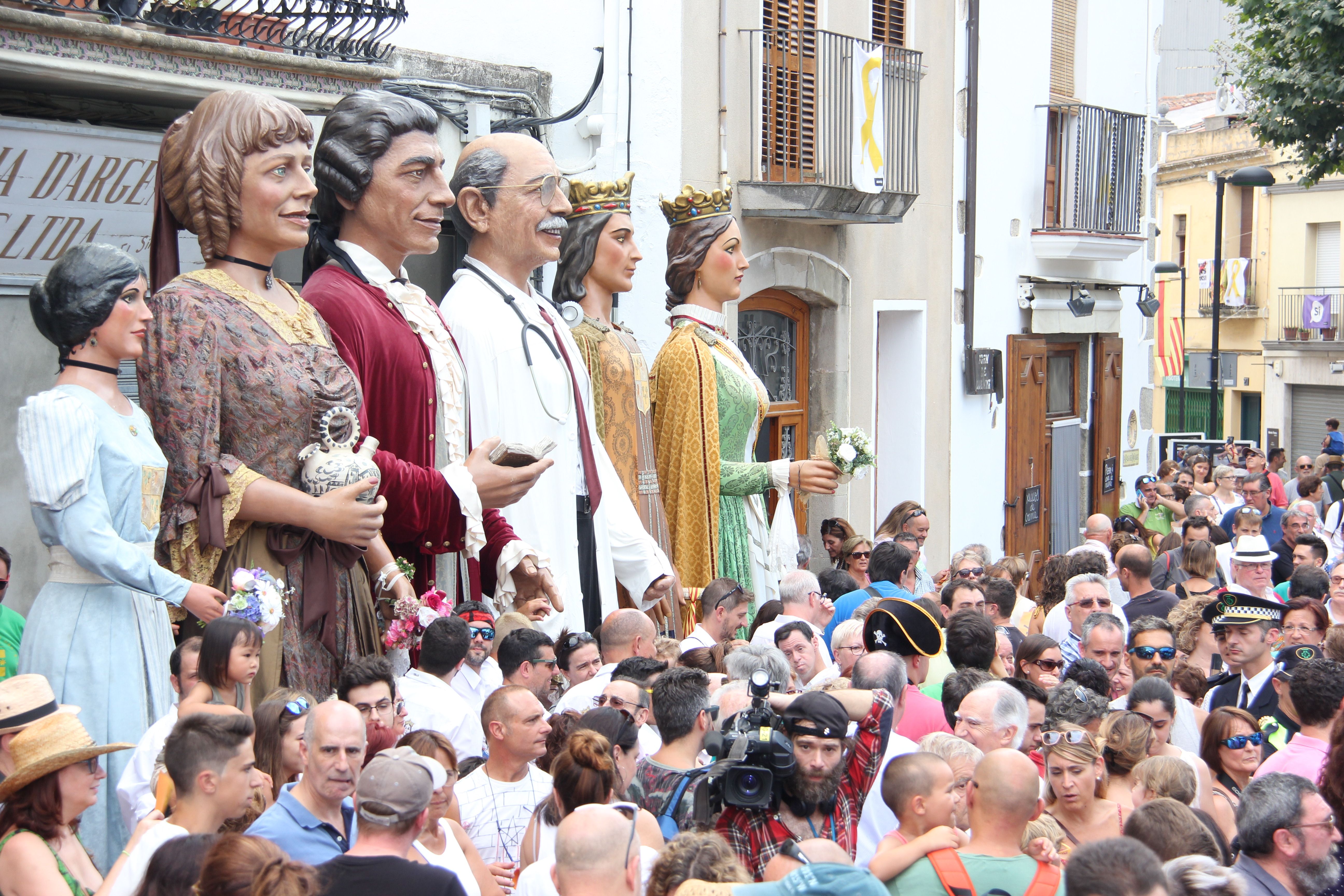 Un moment de la diada de Sant Domingo, central de la Festa Major d'Argentona