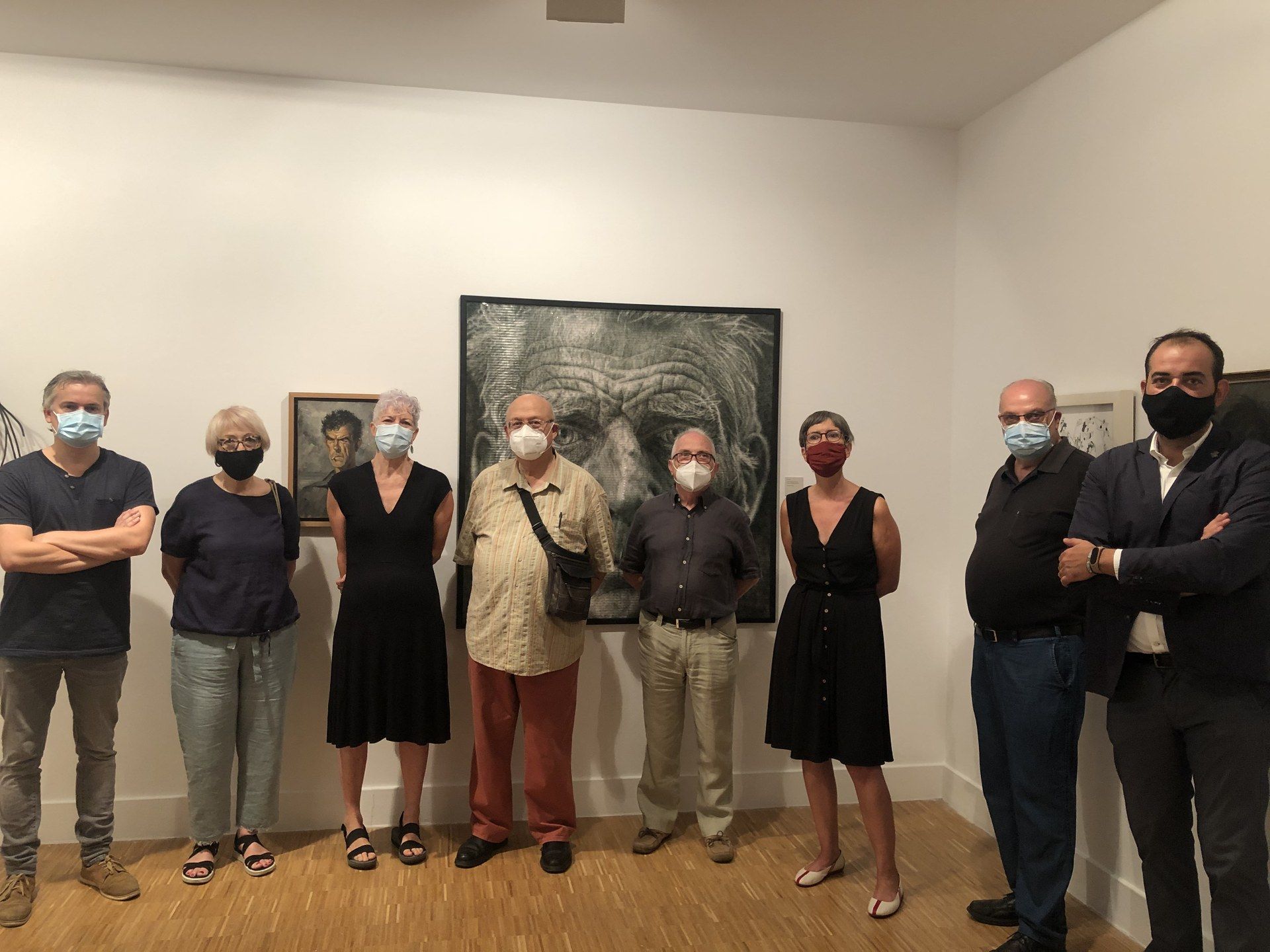 Inauguració de l'exposició a Ca l'Arenas