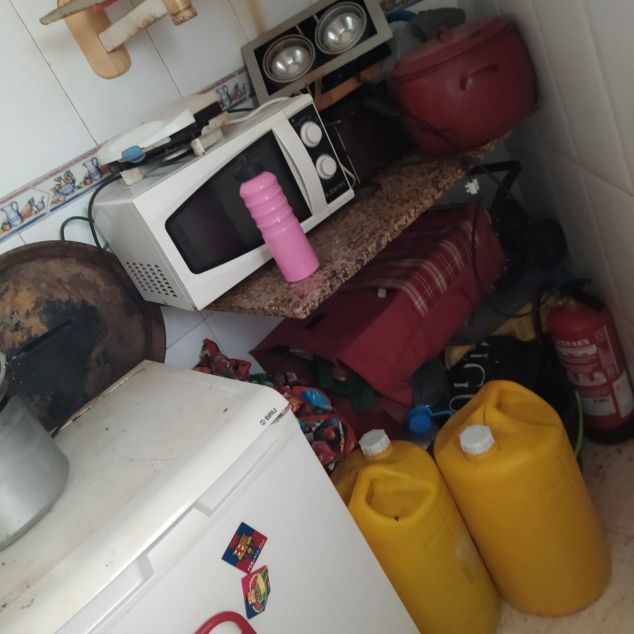 L'estat amb el que va trobar les estances