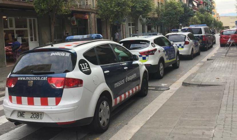 Mossos i Policia Local a Mataró
