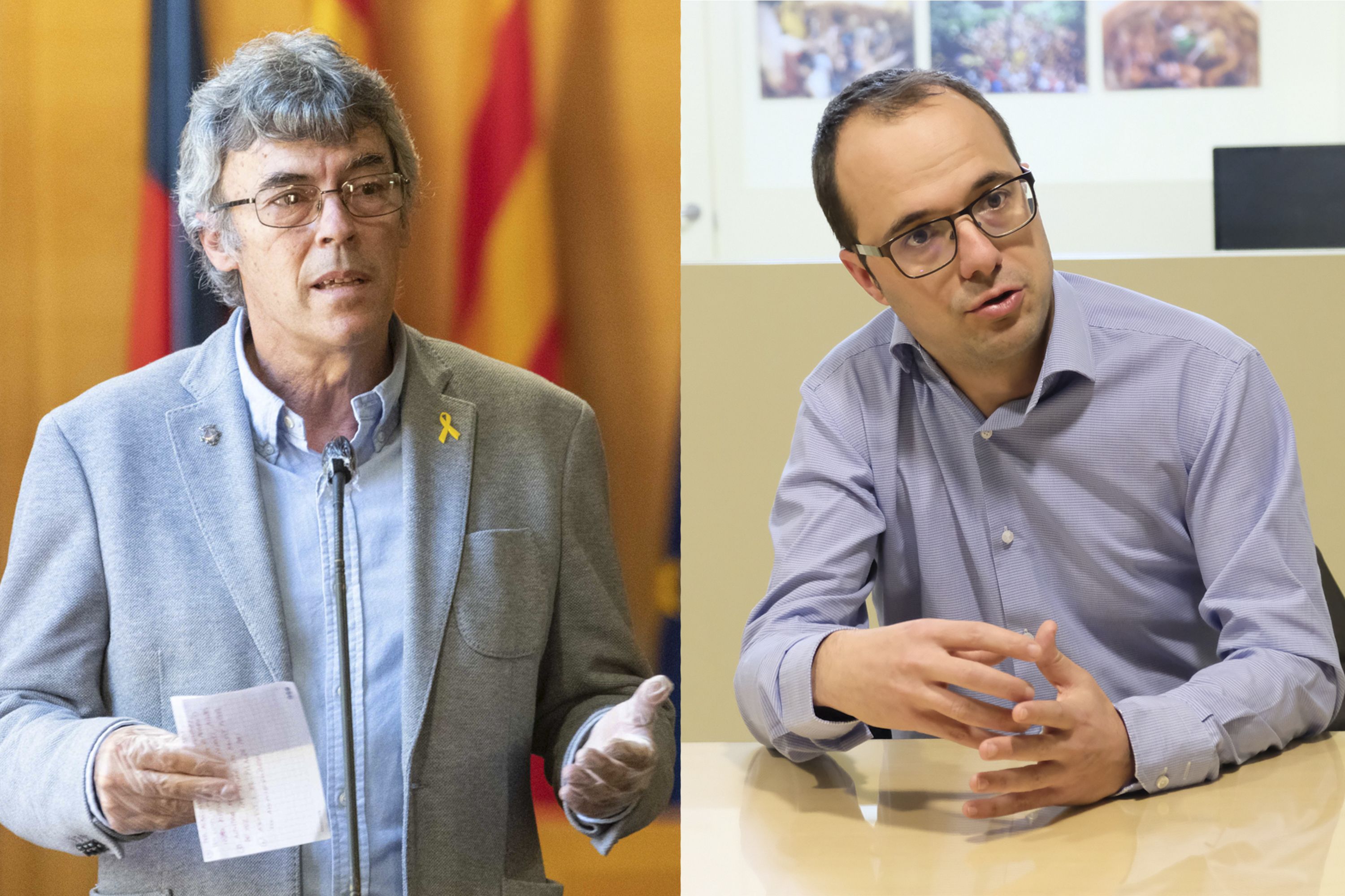 Teixidó de ERC y Canela de Juntos son críticos con el gobierno Teixidó de ERC y Canela de Juntos son críticos con el gobierno