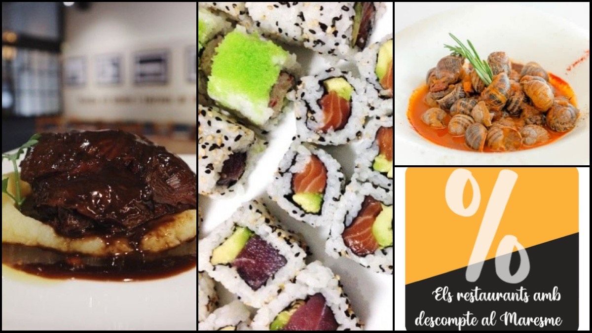 restaurants amb descomptes a Mataró i Maresme.