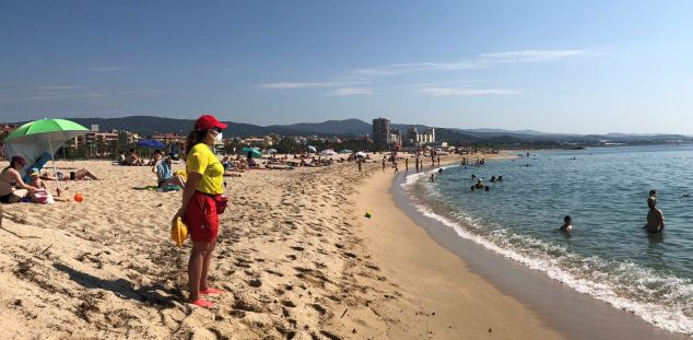 Servei de socorrisme i control d'accessos a la platja de Mataró, l'estiu de 2020. Foto: Ajuntament Servei de socorrisme i control d'accessos a la platja de Mataró, l'estiu de 2020. Foto: Ajuntament