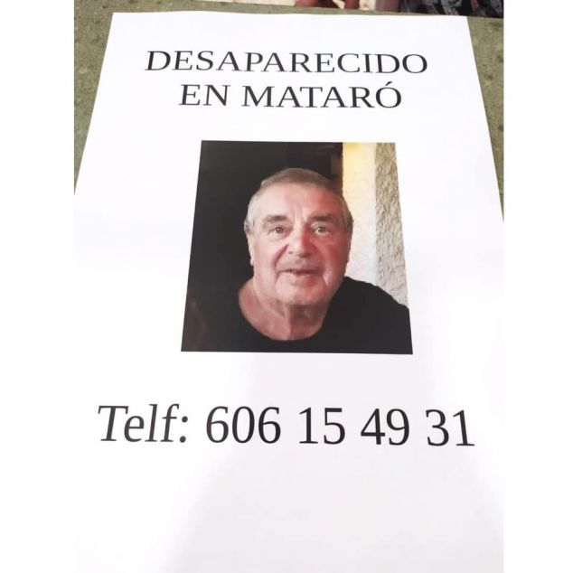 El veí de Mataró desaparegut El veí de Mataró desaparegut