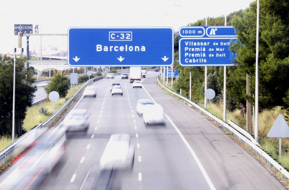 La C-32, l'autopista que articula la mobilitat al Maresme