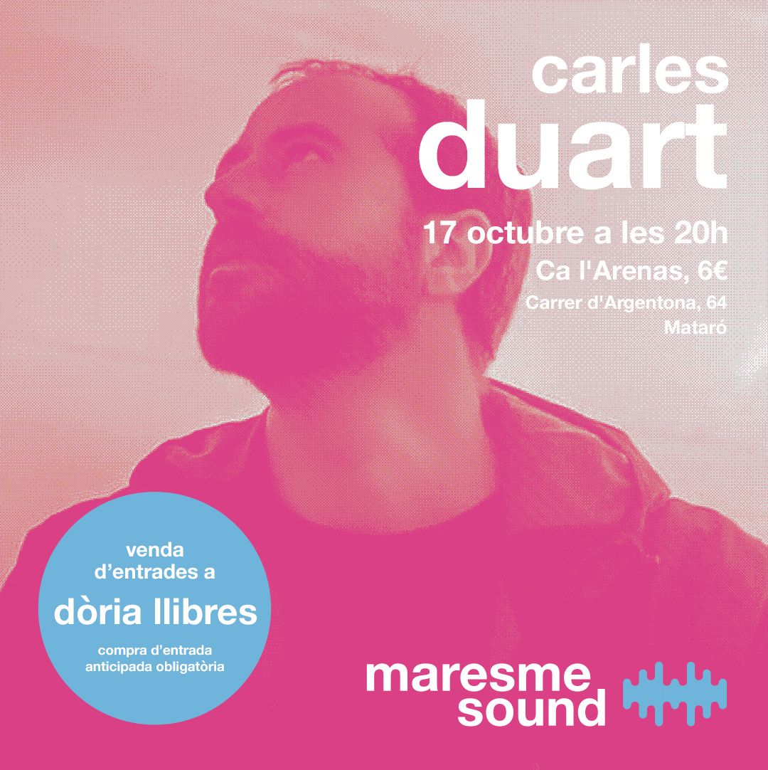 Carles Duart, primer concert de la nova tanda del Maresme Sound