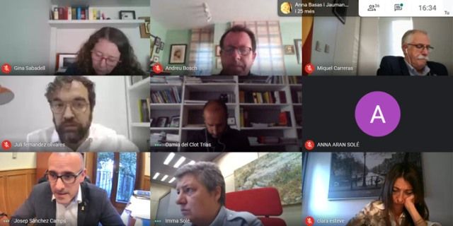 La reunió dels alcaldes del Maresme i el delegat La reunió dels alcaldes del Maresme i el delegat
