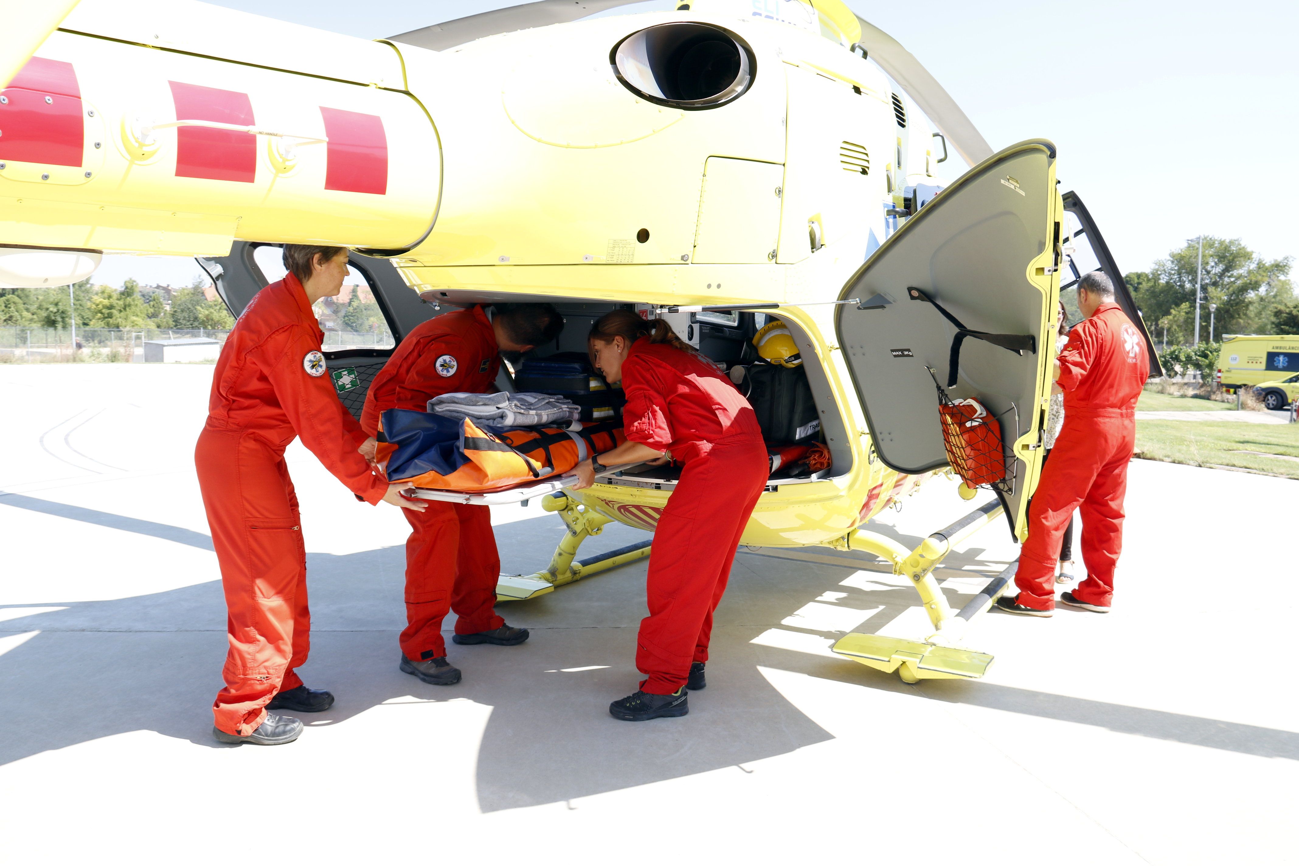El boletaire rescatat a Vilassar de Dalt va ser traslladat a Can Ruti en helicòpter