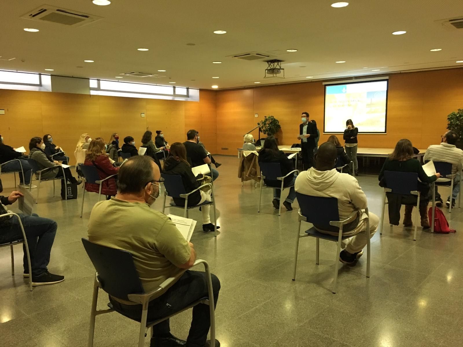 Benvinguda als nous contractats per l'Ajuntament. Foto: Ajuntament de Mataró