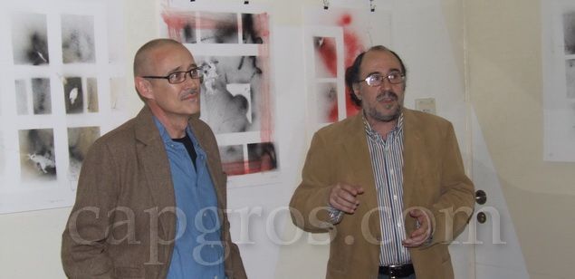 Brasó (esquerra), amb Pascual, durant l'acte inaugural Brasó (esquerra), amb Pascual, durant l'acte inaugural