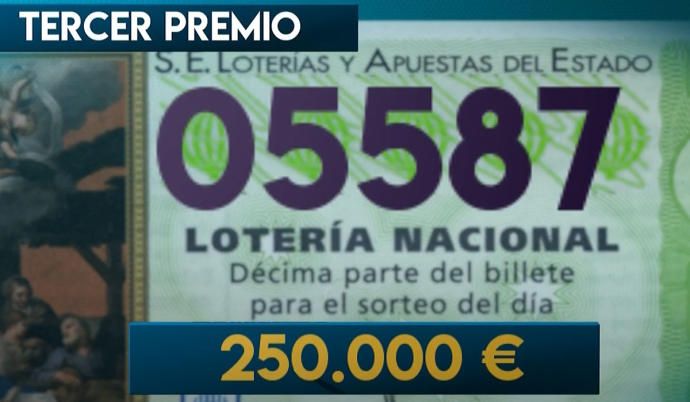 el tercer premi de la loteria del Nen