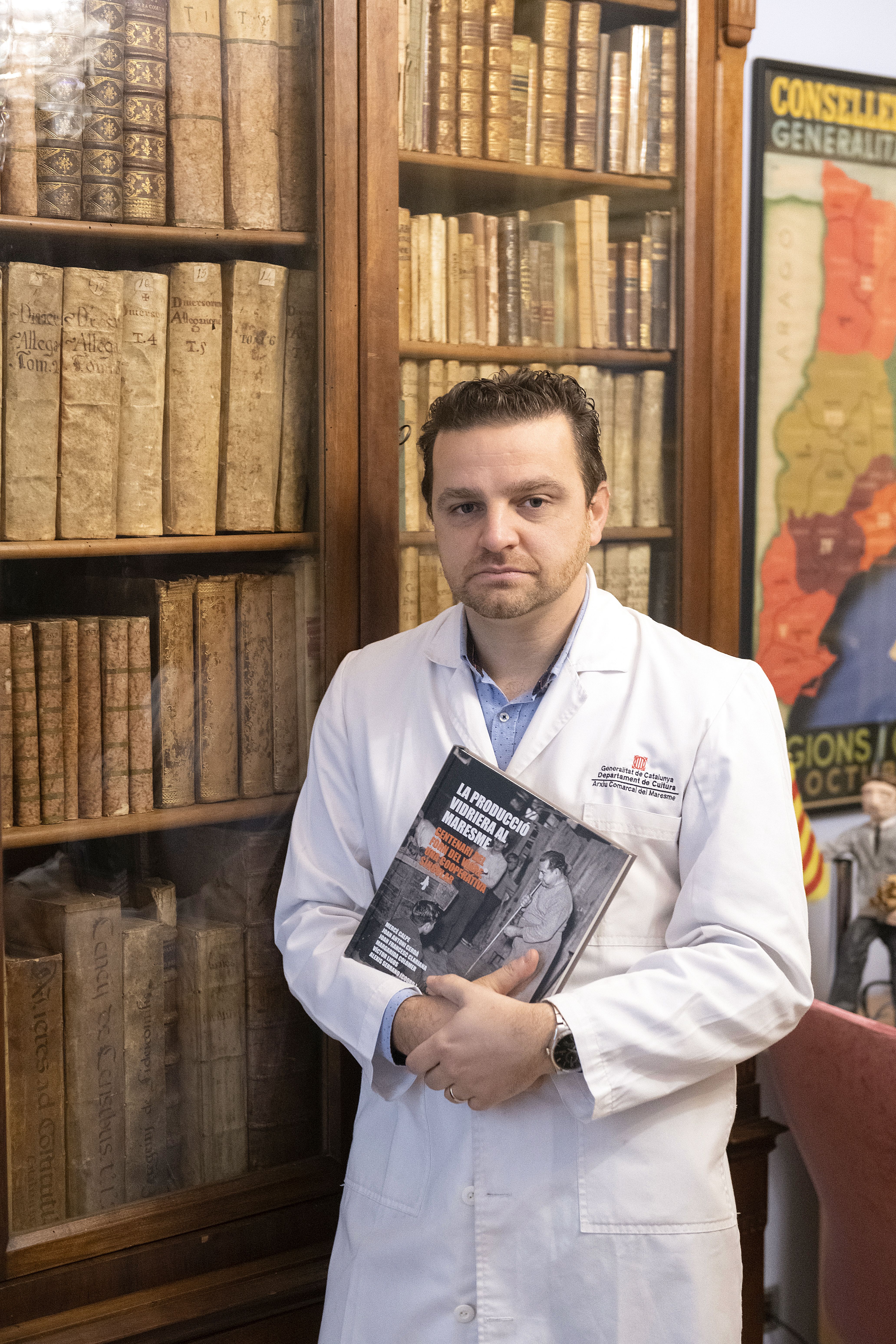 Alexis Serrano és el coordinador del llibre La producció vidriera al Maresme