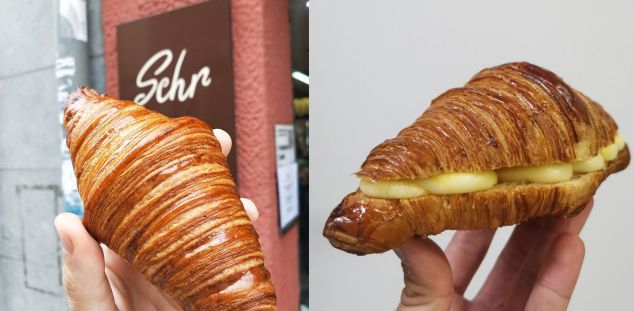 El croissant de Sacher. El croissant de Sacher.