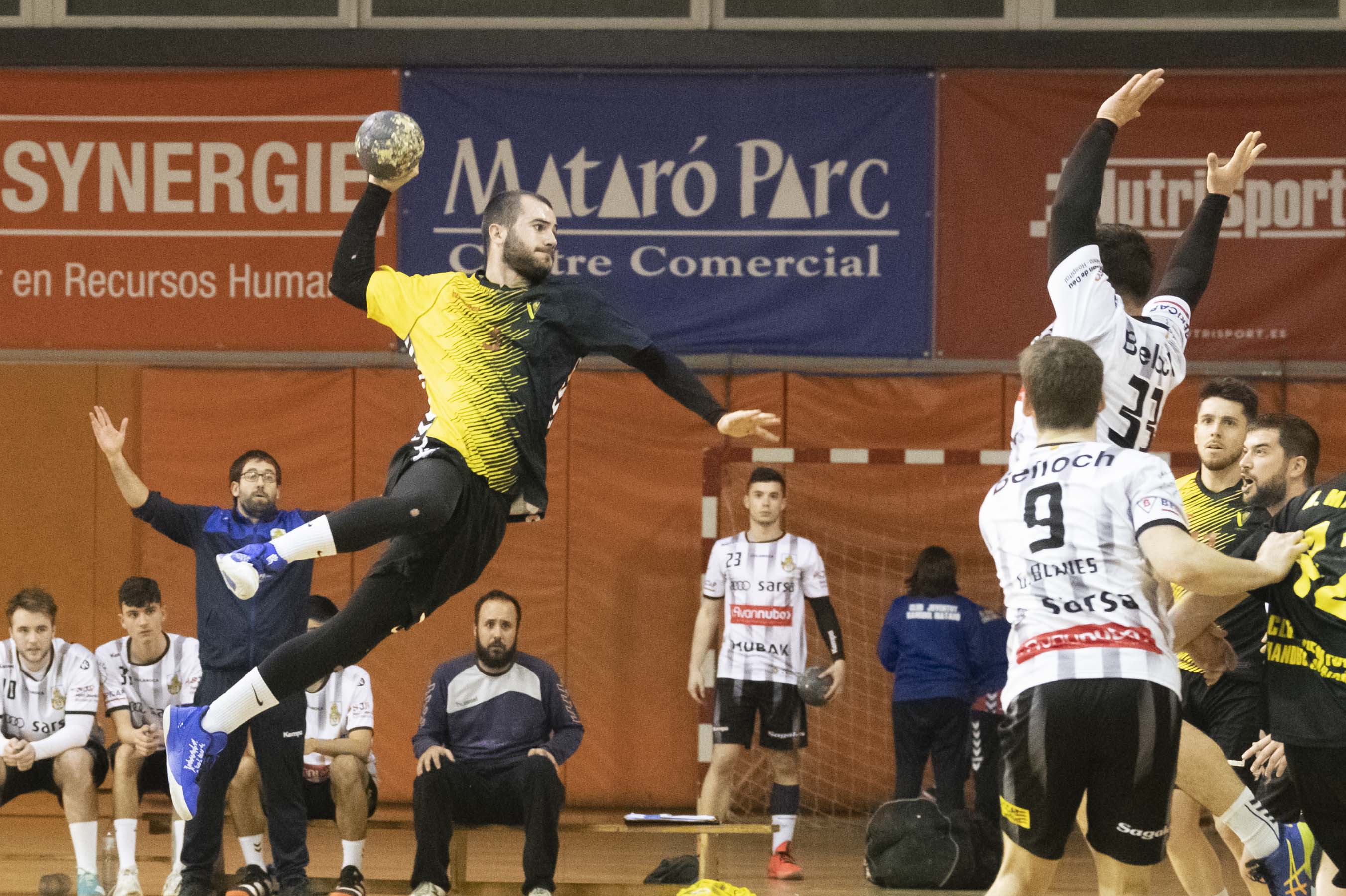 Pablo Vela jugador del Joventut Handbol Mataró. Foto: R.Gallofré
