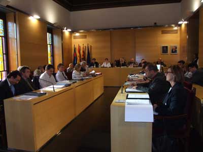 Imatge del ple extraordinari d'ahir a la tarda.