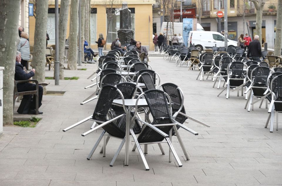 Restauración terraza bar restaurante covid. Foto: R.Gallofré