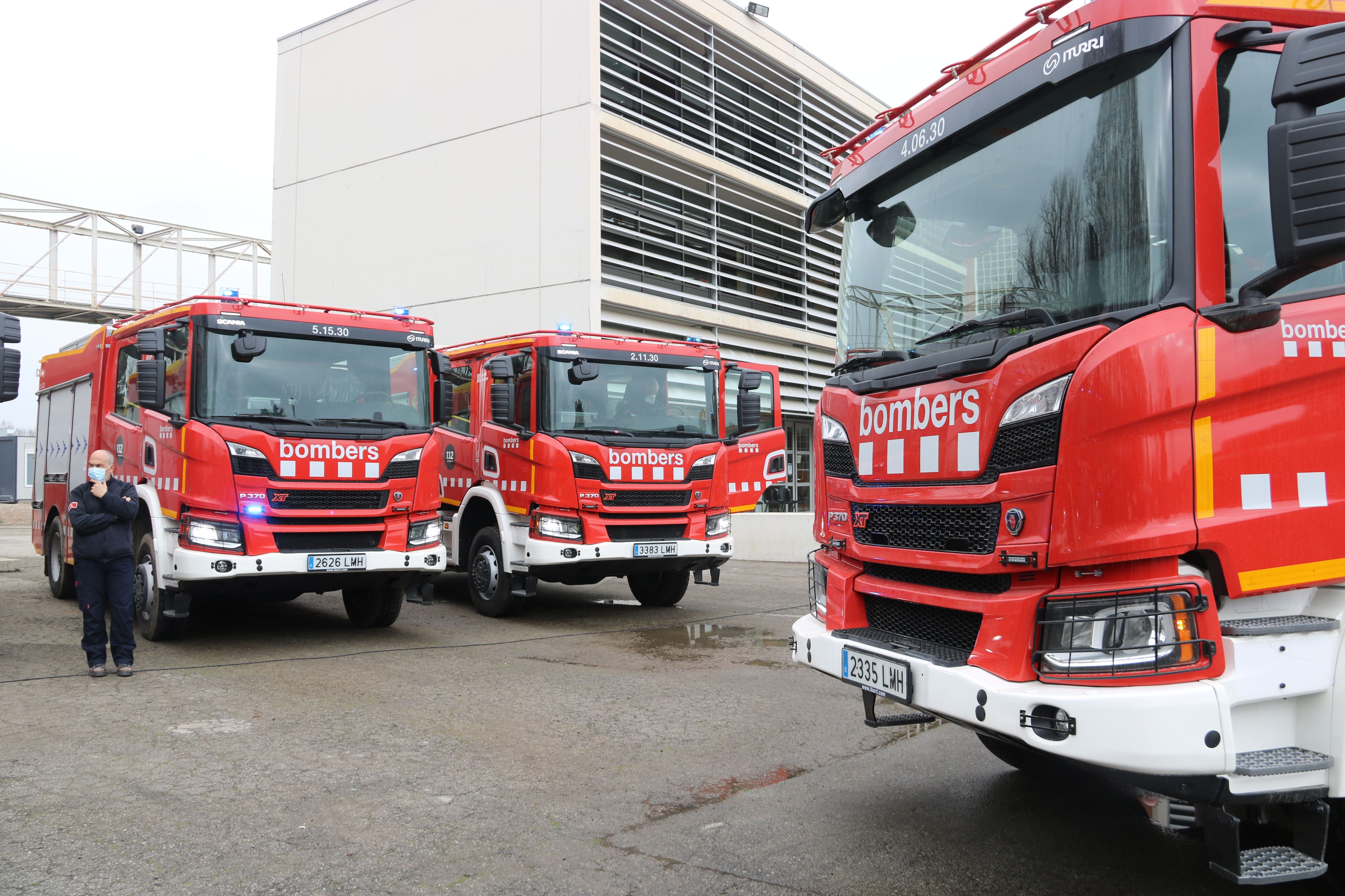 Imagen de archivo de los Bomberos, que actuaron al incendio a Rocafonda