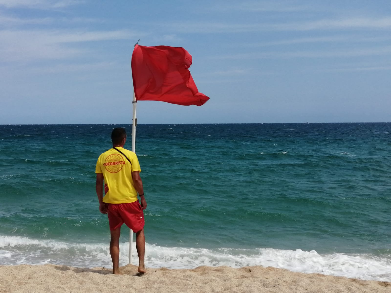 Un socorrista de Proactiva.
