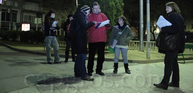 Uno de los grupos a la plaza de las Tereses
