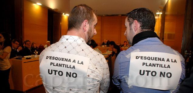 La protesta policial al Pleno
