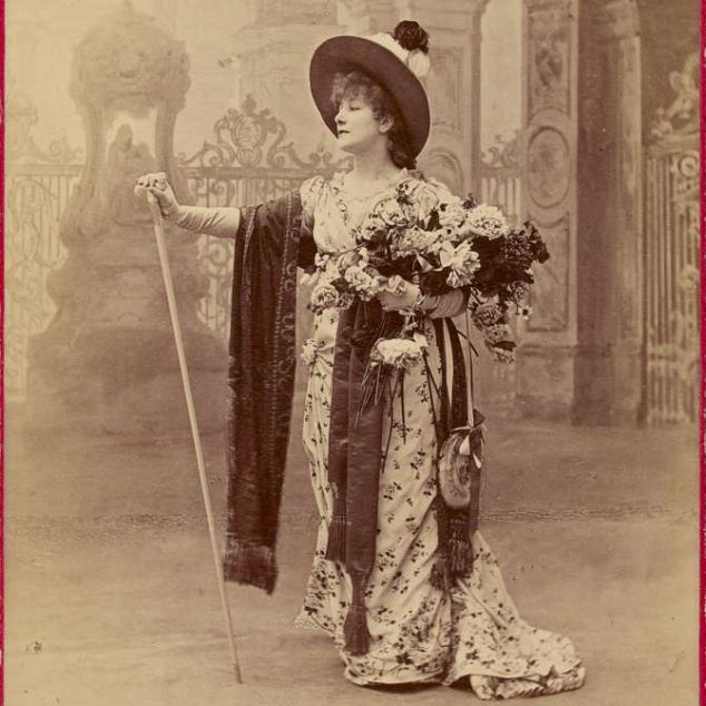 La llegendària actriu Sarah Bernhardt La llegendària actriu Sarah Bernhardt