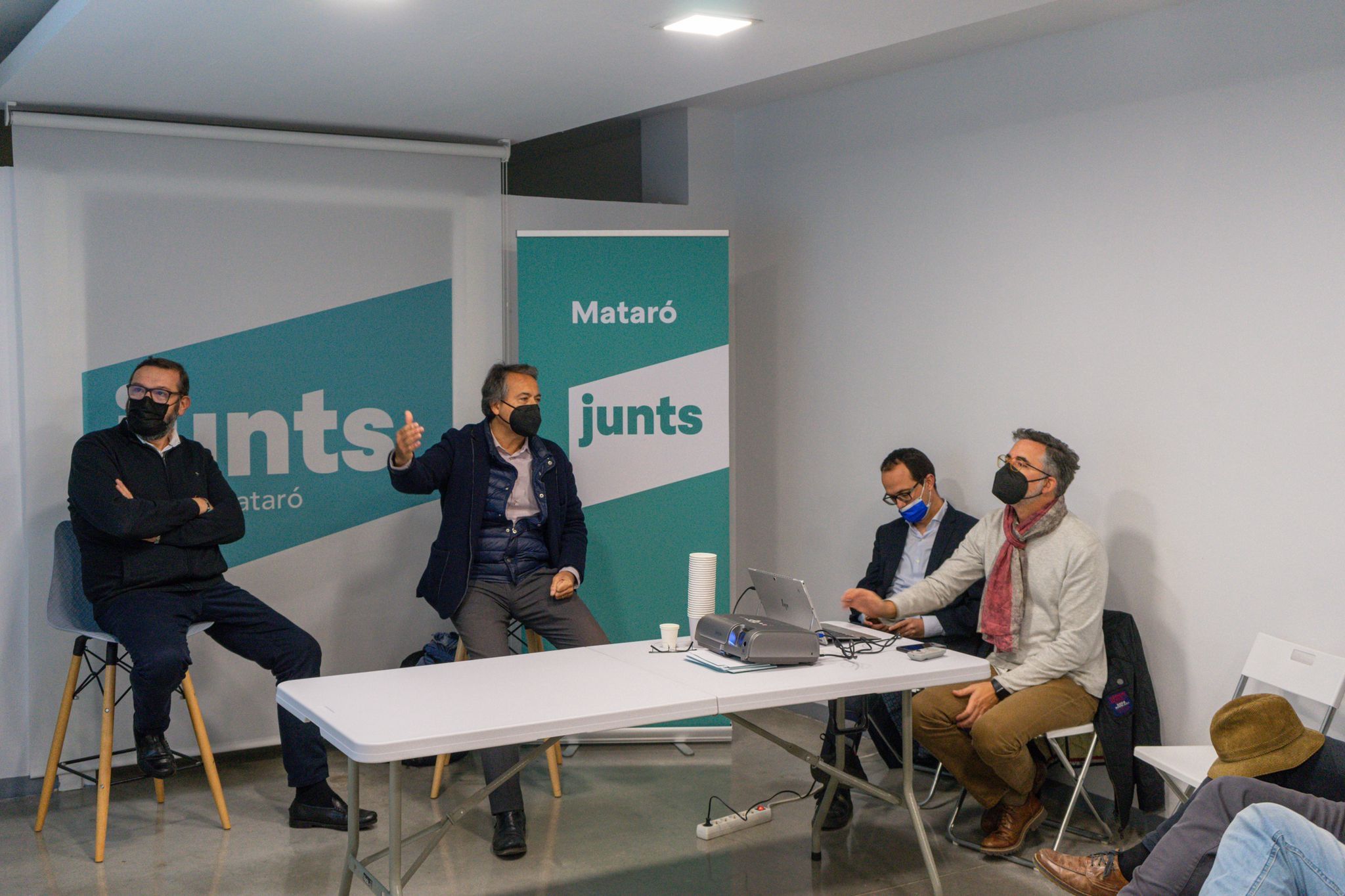 Un momento de la charla.