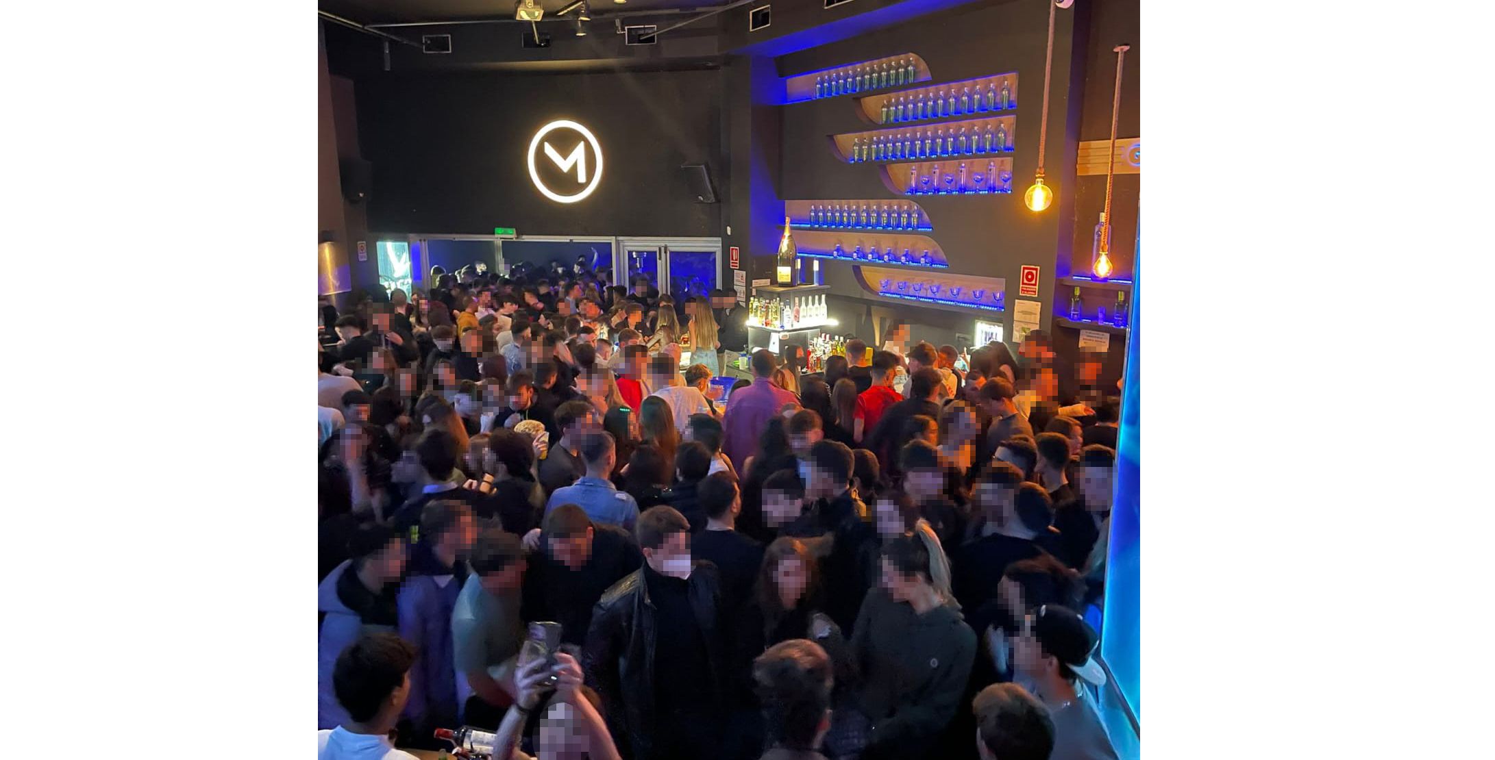 El interior del local Mardé, la noche de la inspección. Foto: Mossos d'Esquadra