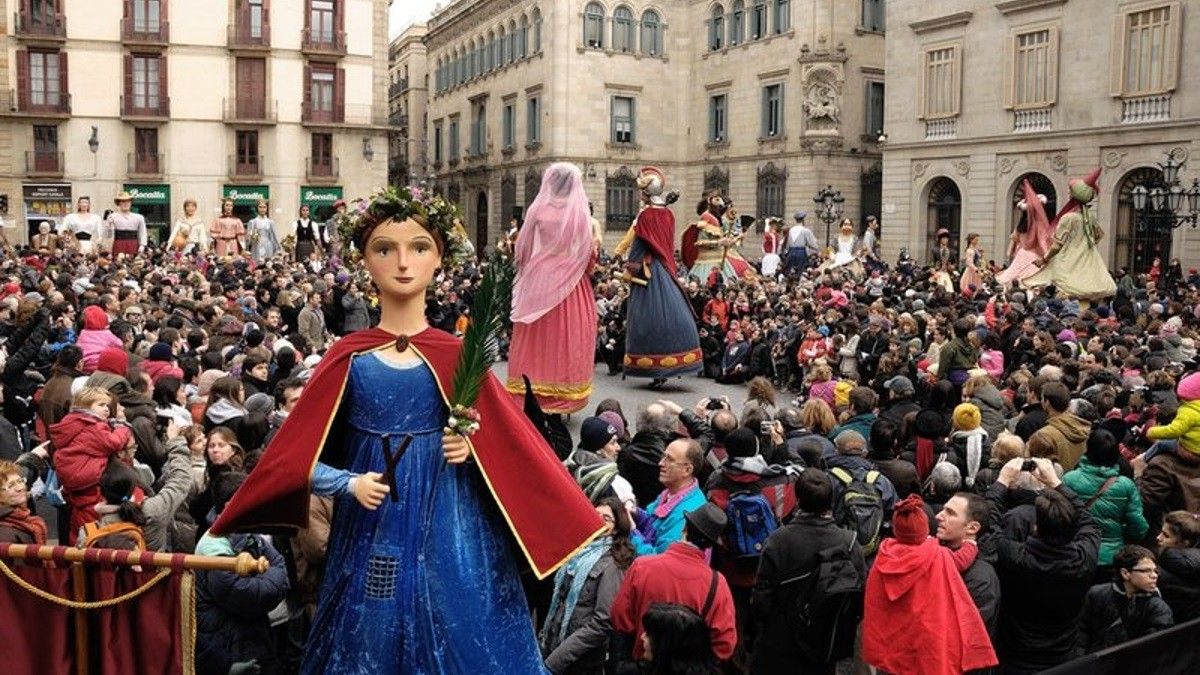 A Barcelona fan festa Major d’hivern per Santa Eulàlia