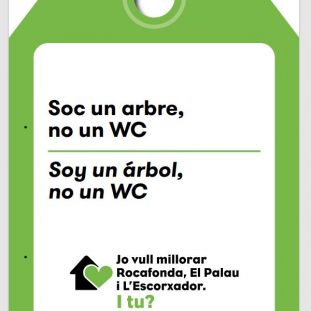 Una de les etiquetes del civisme Una de les etiquetes del civisme