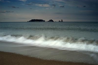 Imatge de les Illes Medes des de la platja.