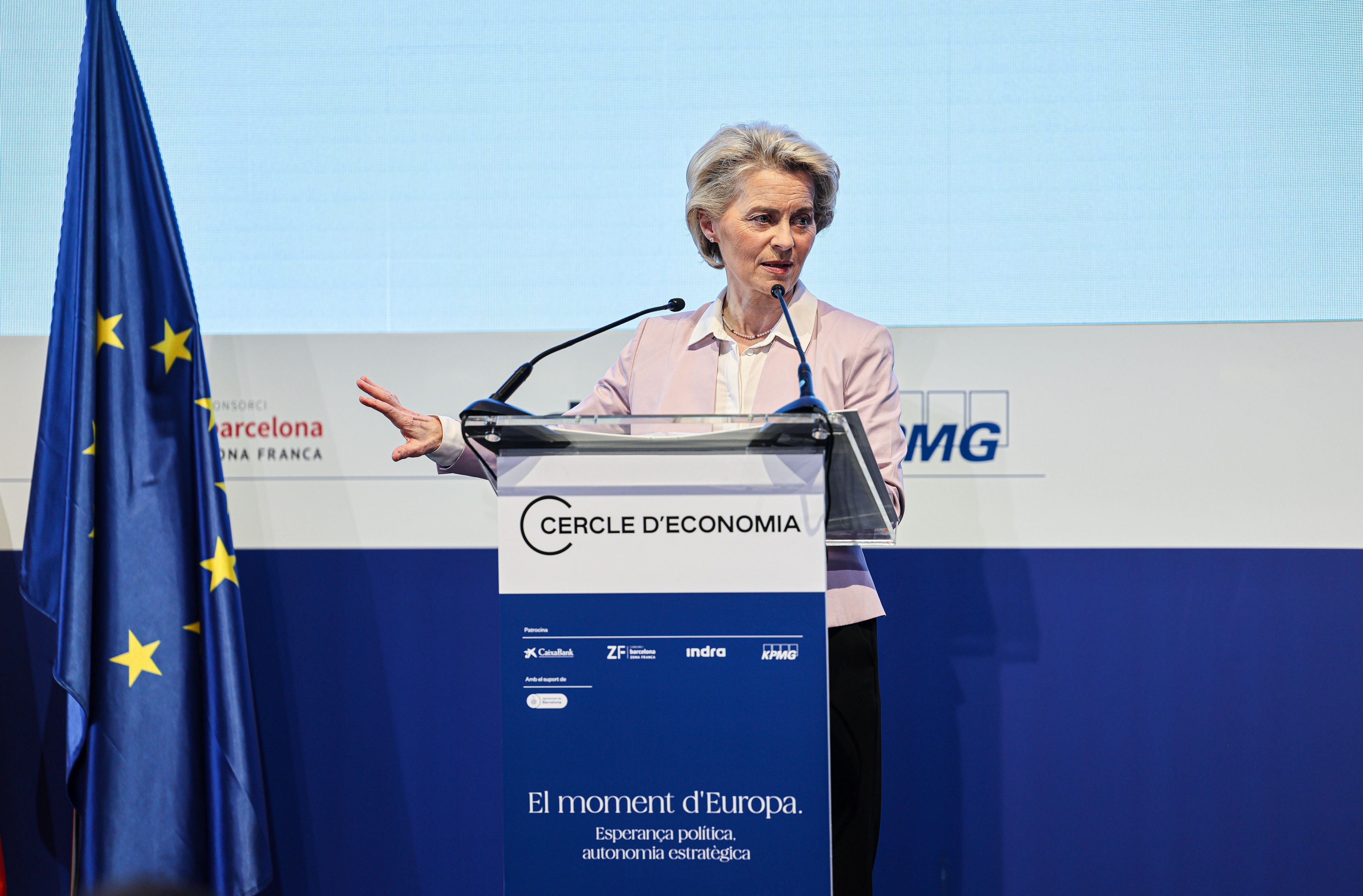 La presidenta de la UE.