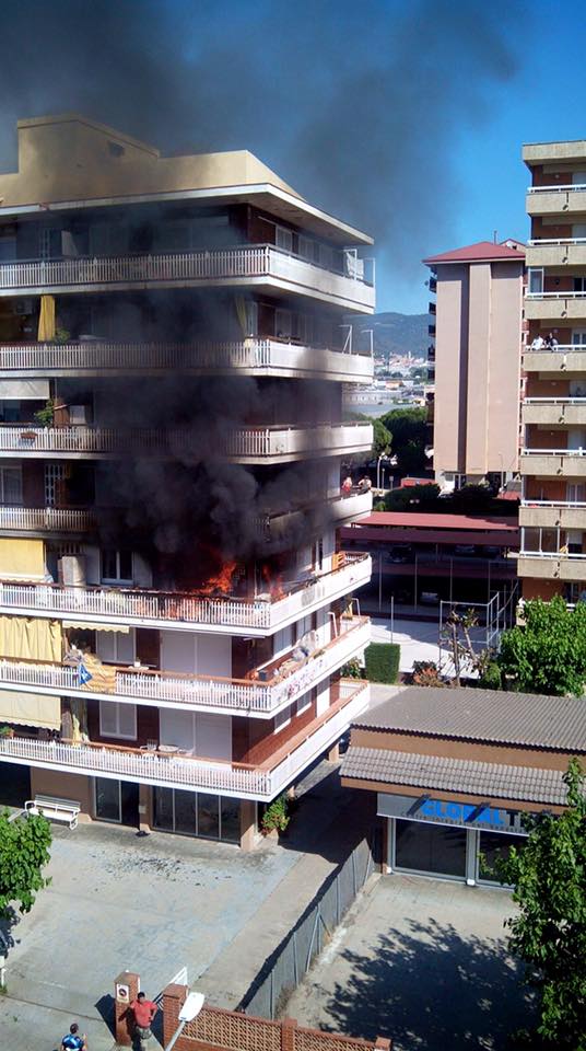 Imagen del incendio