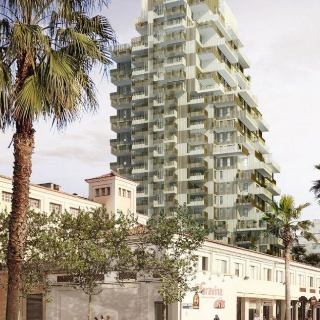 La Torre Barceló, amb la Farinera en primer terme La Torre Barceló, amb la Farinera en primer terme