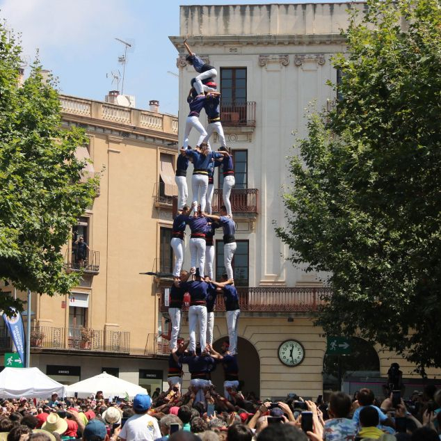 El 4 de 8, el millor castell fet pels Capgrossos. Foto: ACN El 4 de 8, el millor castell fet pels Capgrossos. Foto: ACN