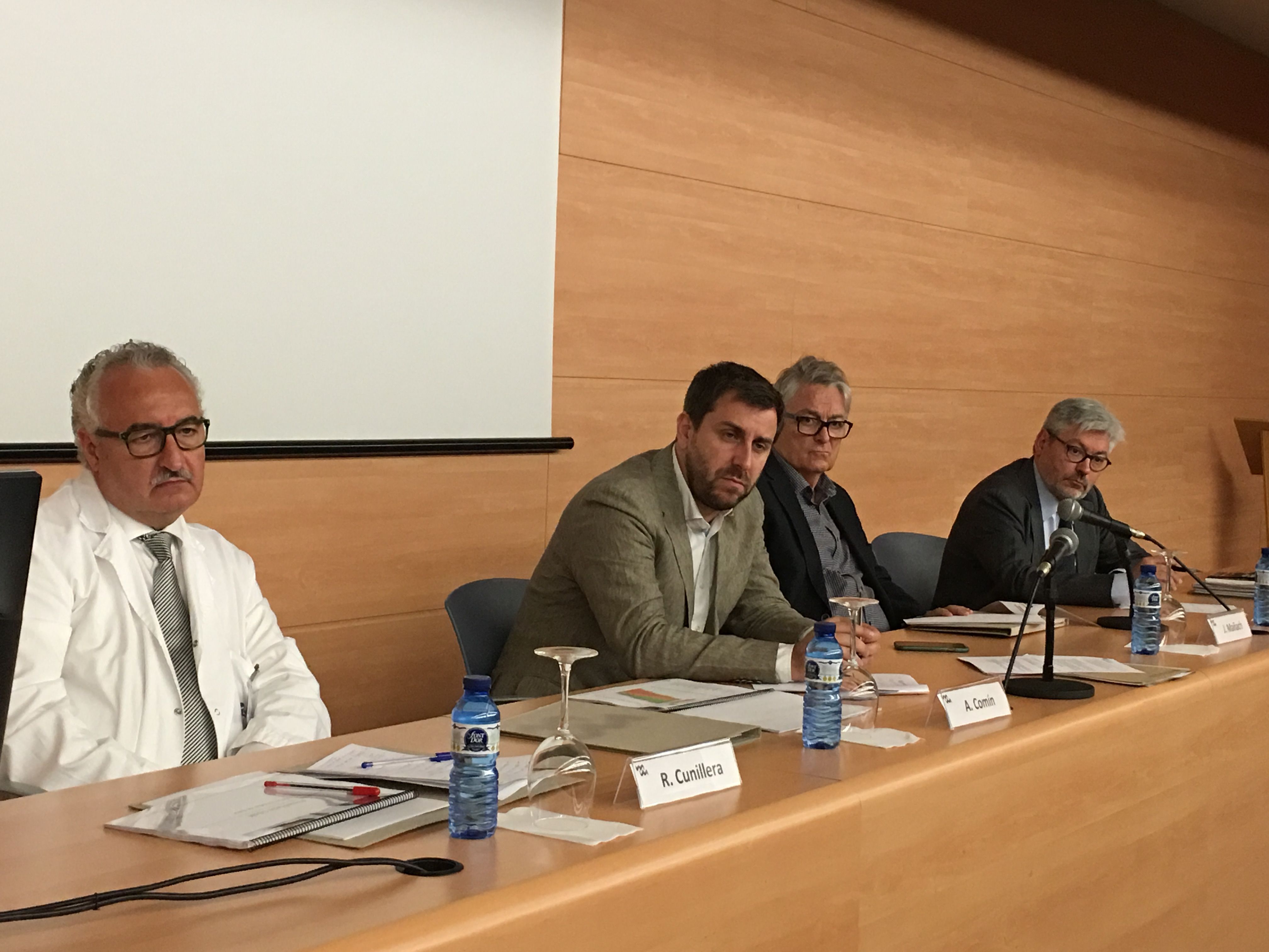 Toni Comín a l'Hospital de Mataró.