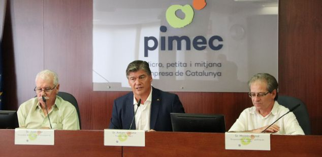 La roda de premsa de Pimec La roda de premsa de Pimec
