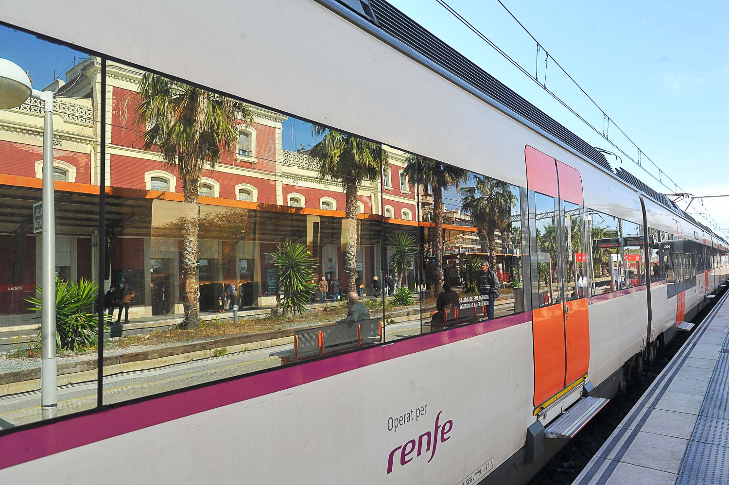 Un vagón a la estación de Mataró. Foto: R.Gallofré
