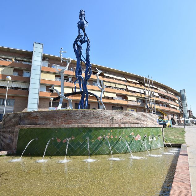 La pallissa s'ha produit als entorns d'aquesta escultura a la ronda Sant Oleguer de Mataró