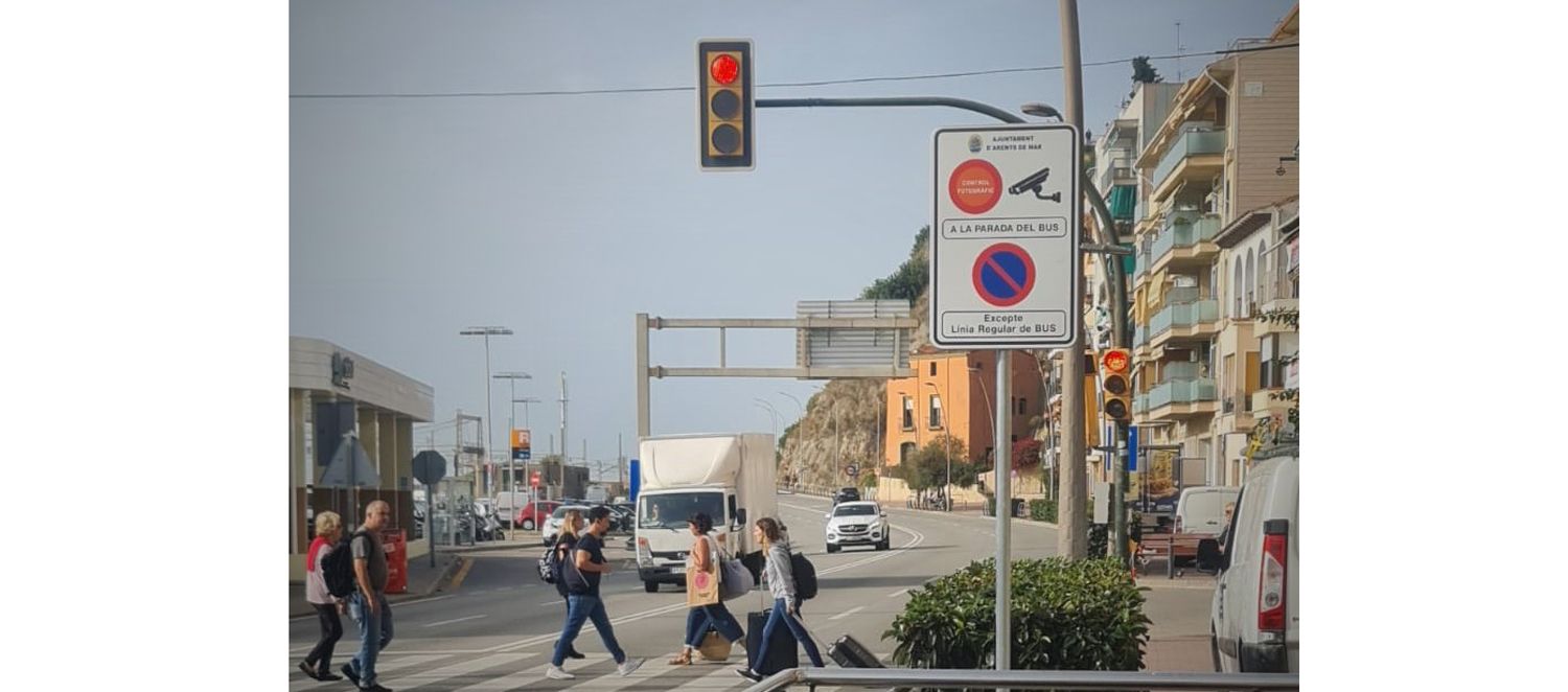 El punt de l'N-II a Arenys de Mar on s'ha posat càmeres de trànsit