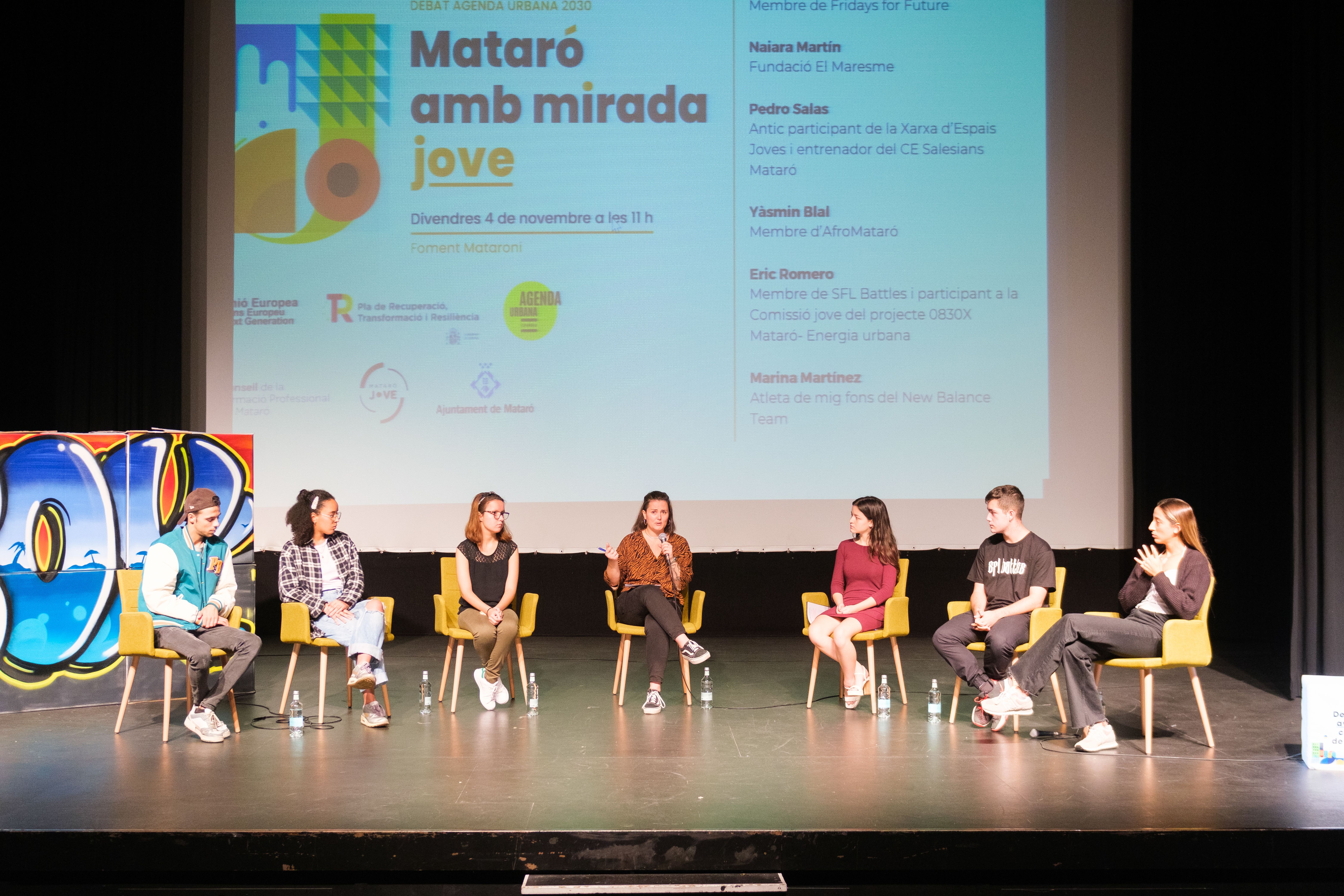 El debat juvenil celebrat al Foment de Mataró. Foto: R. Gallofré