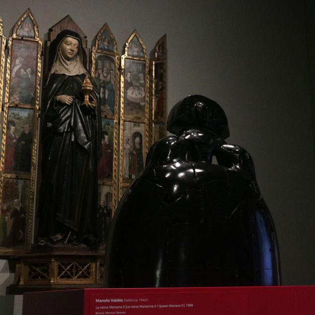 Una de les parelles escultòriques de la mostra. Una de les parelles escultòriques de la mostra.