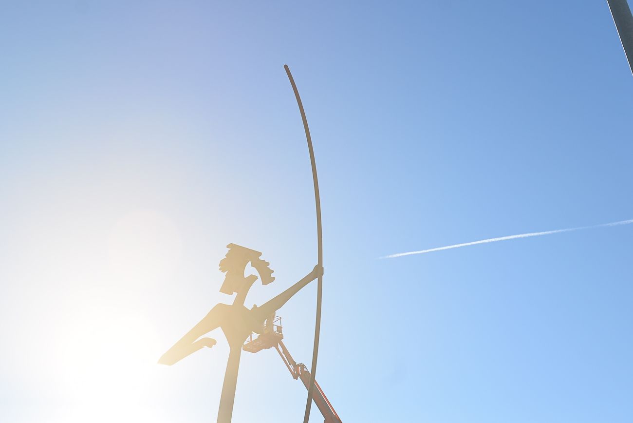 Laia l'Arquera, un dels símbols de la ciutat. Fotot: R.Gallofré