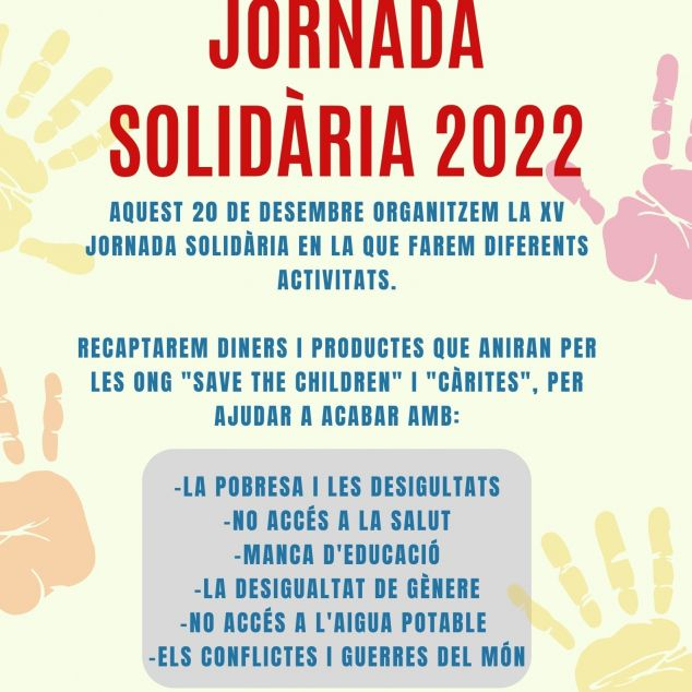 Pòster jornada solidària Pòster jornada solidària