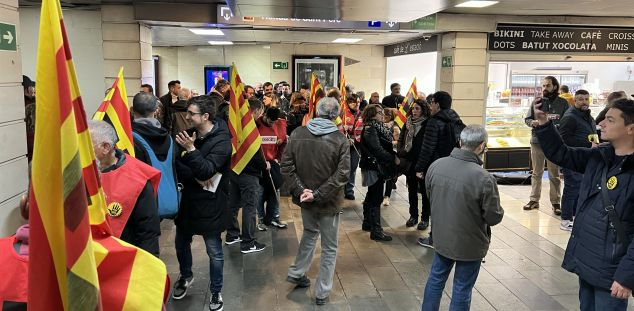 La concentració de treballadors, a Barcelona La concentració de treballadors, a Barcelona