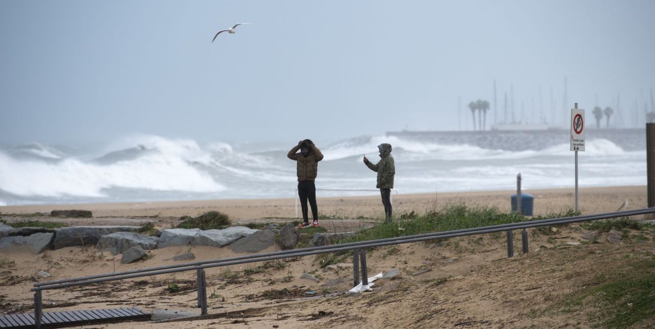 Alerta per temporal de vent a Mataró. Foto: R. Gallofré