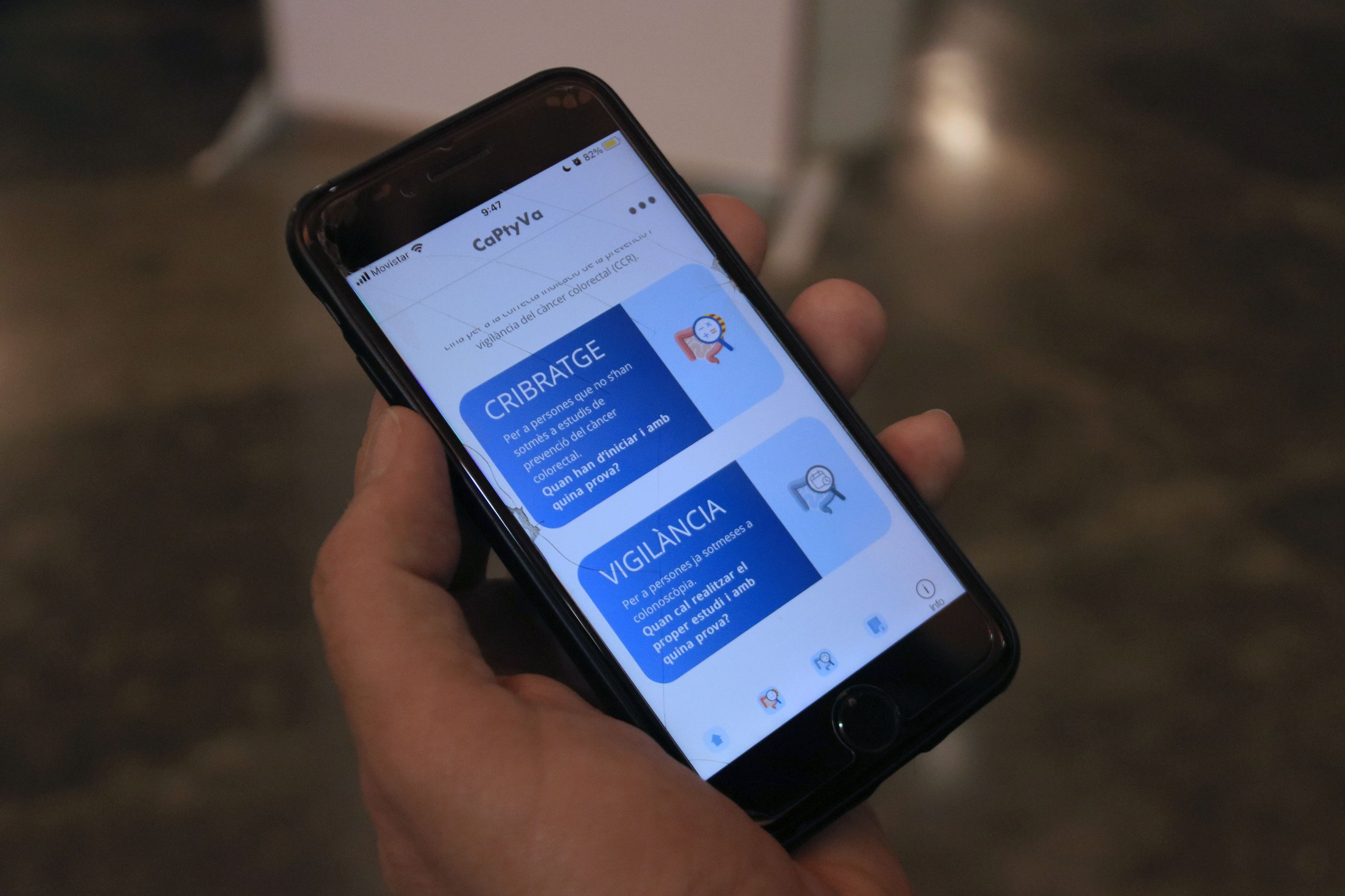 La app presentada al congrés de Tarragona.