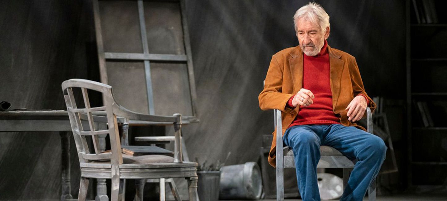 José Sacristán a l'obra 'Señora de rojo sobre fondo gris'