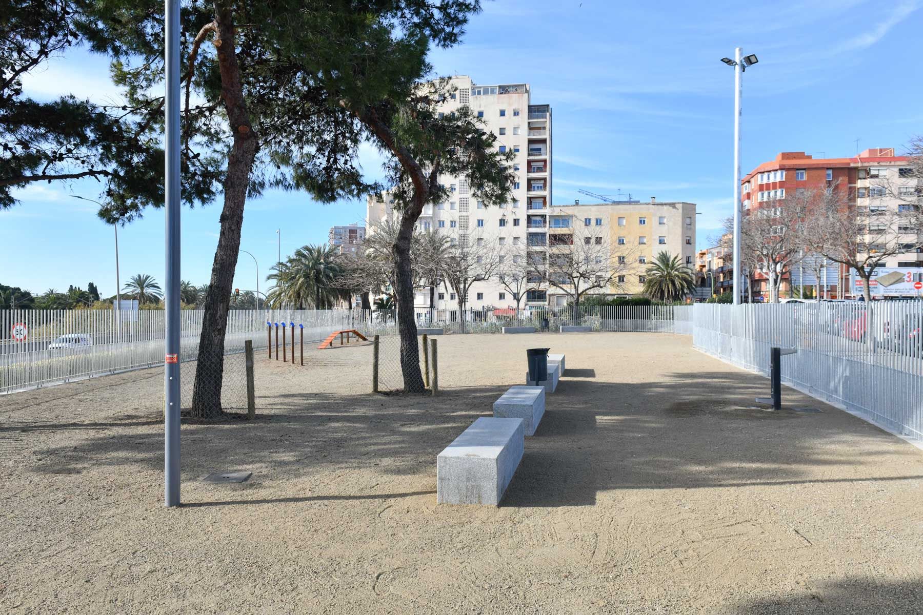 L'àrea per a gossos de Sant Simó, la darrera d'estrenar-se. Foto: R.Gallofré