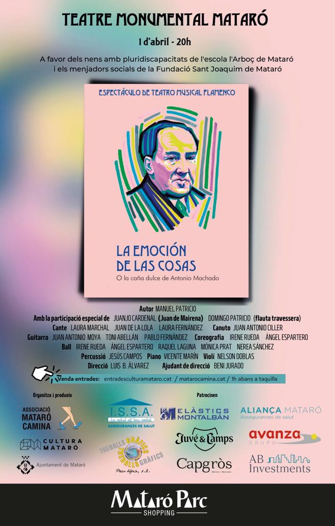 Una estrena d'Antonio Machado a Mataró, per una bona causa Una estrena d'Antonio Machado a Mataró, per una bona causa